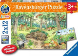 Ravensburger - Animals In Forest 2x12p