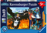 Ravensburger - How to Train your Dragons Realms 3x49pc