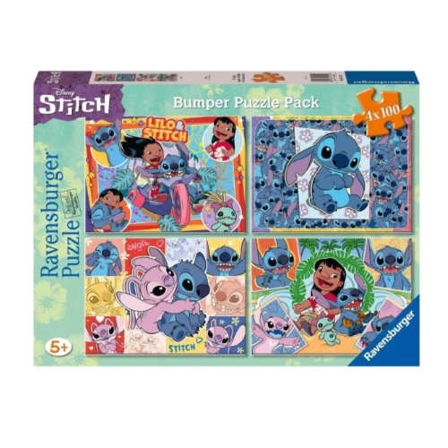 Ravensburger - Disney Stitch Bumper Pack 4x100p