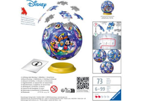 Ravensburger - 3D Puzzleball Disney Characters 72p