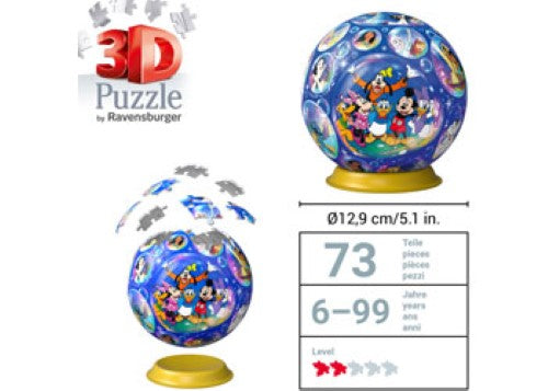 Ravensburger - 3D Puzzleball Disney Characters 72p