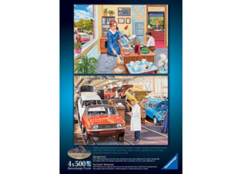 Ravensburger - Happy Days No 6 Work Day Memories 4x500p