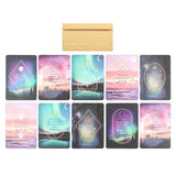 Set of 10 Ethereal Affirmation Cards with Wooden Stand
