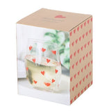 Heart Print Stemless Glass