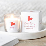 You Light Up My Life Strawberry Candle