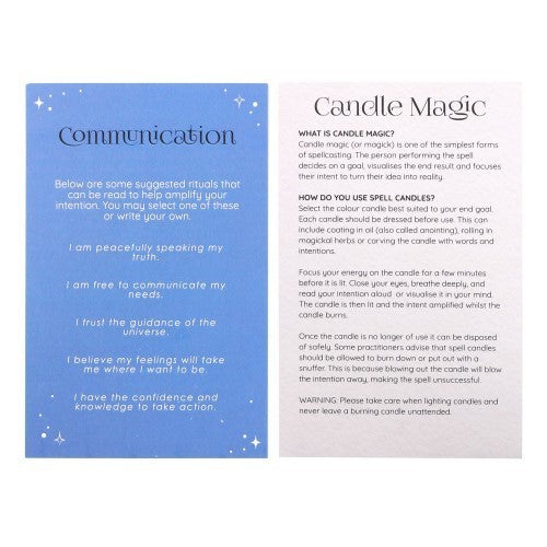 Set of 12 Communication Unscented Spell Candles
