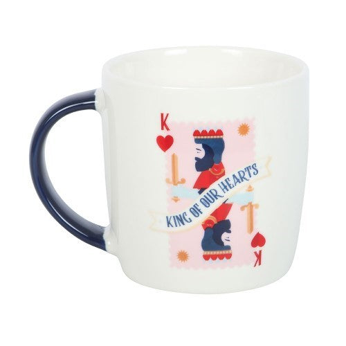 King of Our Hearts Ceramic Mug and Playing Cards Set