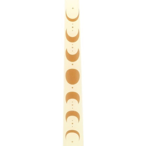 Set of 3 Off White Moon Phases Taper Dinner Candles