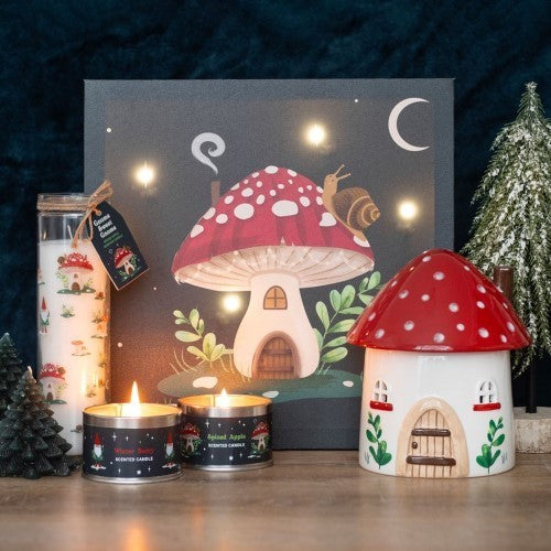 Gnome Sweet Gnome Spiced Apple Tube Glass Candle