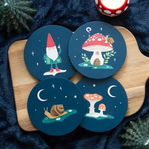 Gnome Sweet Gnome Coaster Set of 4