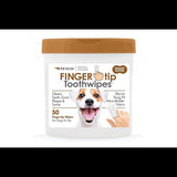 Dog Health Pet Wipes Petkin Fingertip Tooth Wipes Peanut Butter 50pk