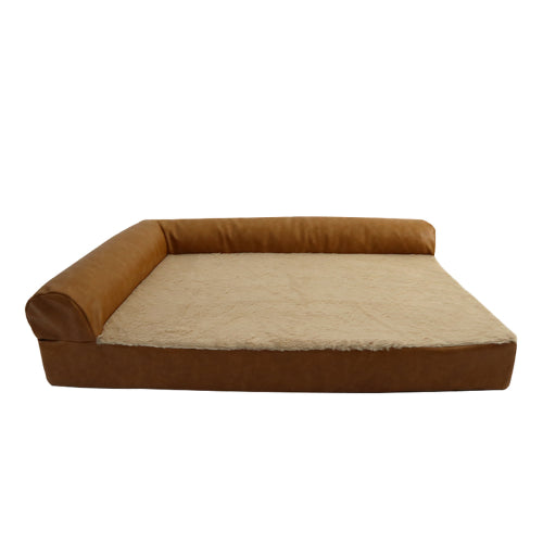 Dog Bed Side Sofa Faux Leather MEzydog 89x68cm