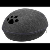 Cat Bed Trixie Liva Felt Cave - Anthracite