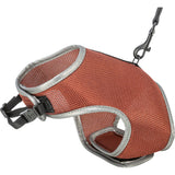 Cat Harness Set Soft Cat Harness & Lead Adjustable - Rust