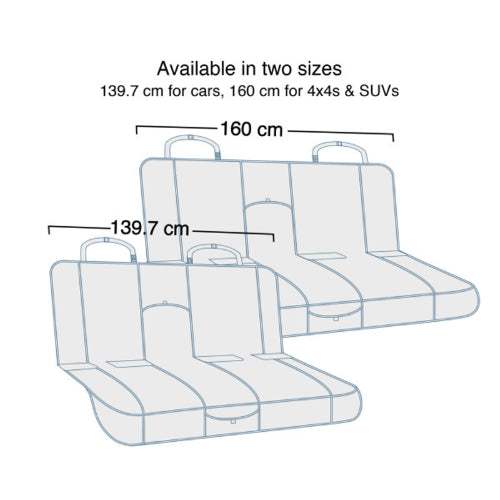 Dog Travel Kurgo Rover Bench Seat Cover - Charcoal