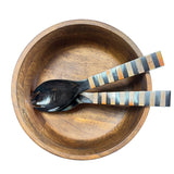 MANGO WOOD STRAIGHT SIDED BOWL 29X29X10CM