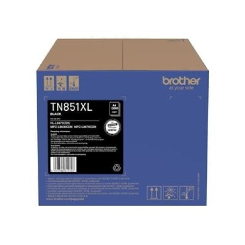 Brother TN851XLBK XL Black Toner Cartridge (TN851XLBK)