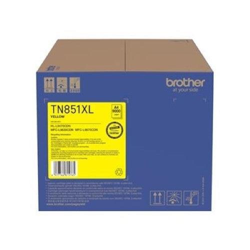 Brother TN851XLY XL Yellow Toner Cartridge (TN851XLY)
