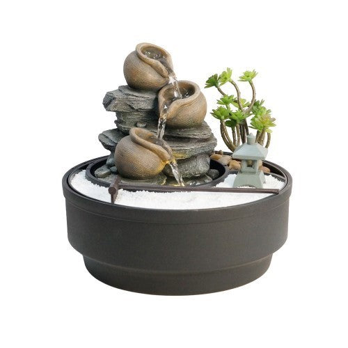 Urn Fountain & Sand Garden