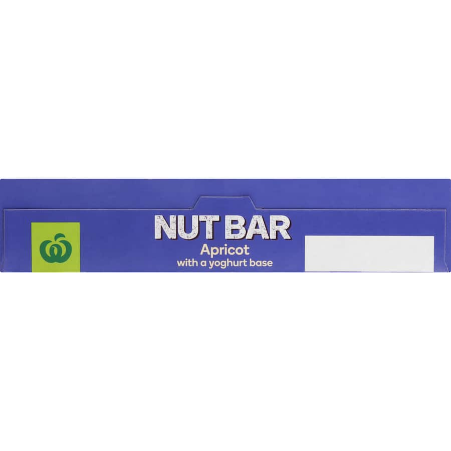 Woolworths Nut Bars featuring apricot and yoghurt base, packed with peanuts for a tasty and nutritious snack.