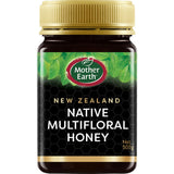 Golden Mother Earth Multiflora Honey from New Zealand, rich in flavors, antioxidants, and perfect for sweetening foods and drinks.