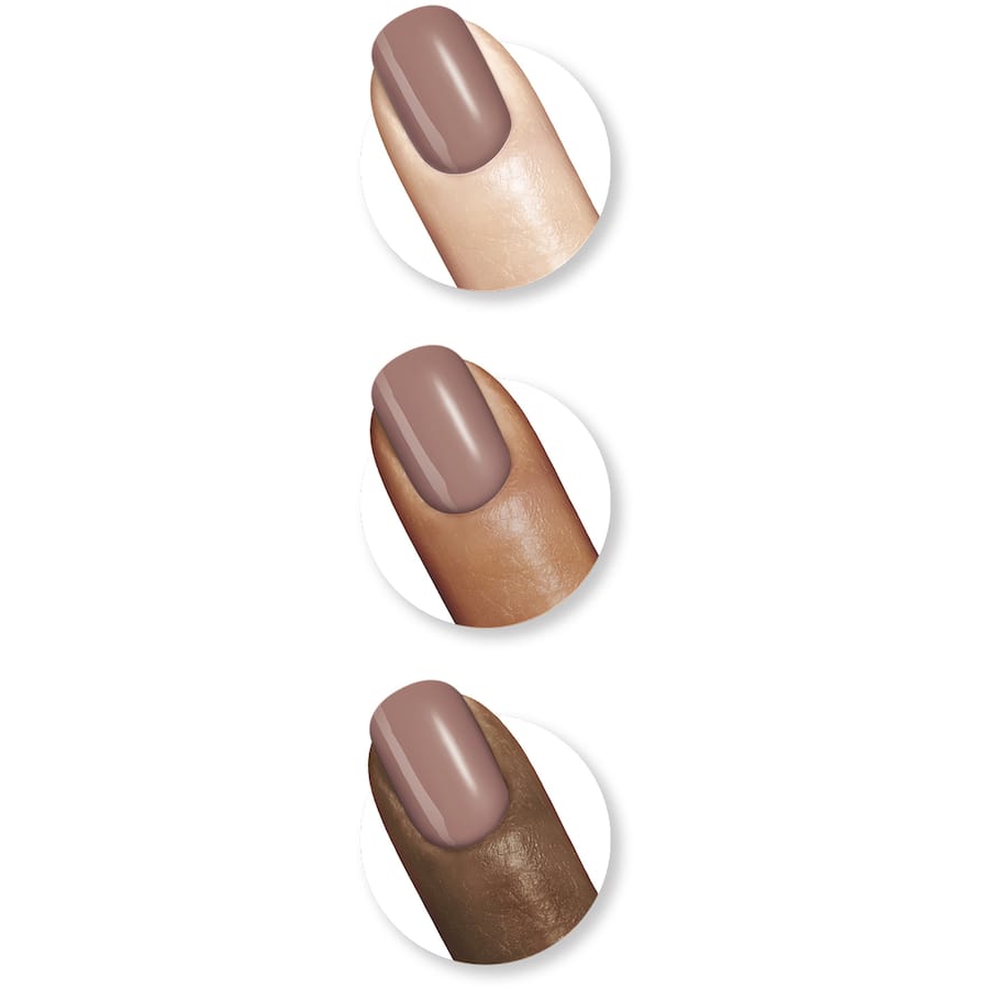 Sally Hansen Insta-Dri Nail Polish in Buff And Tumble offers quick-dry, full-coverage shine in a versatile neutral shade.