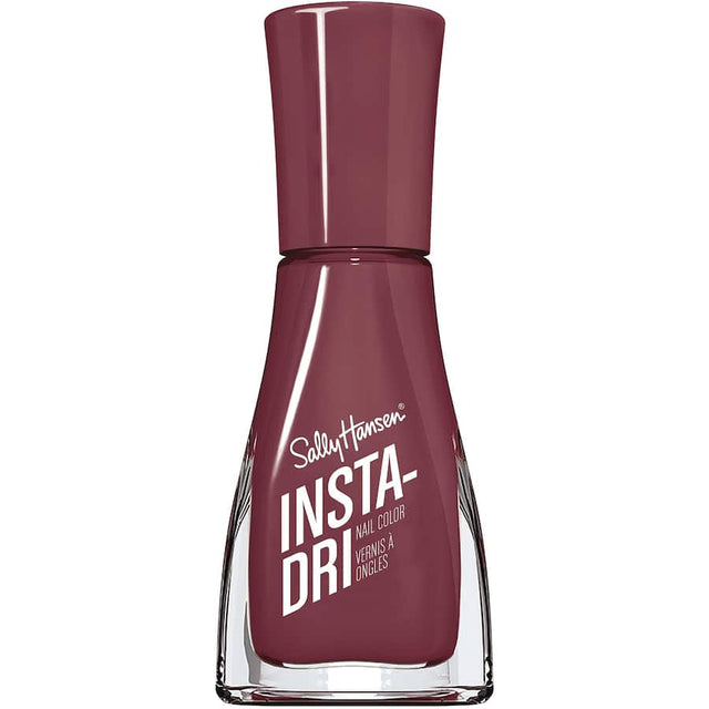 Sally Hansen Insta-Dri Nail Polish in Expresso, a quick-dry, rich brown shade for stylish, flawless nails that dry in just 60 seconds.