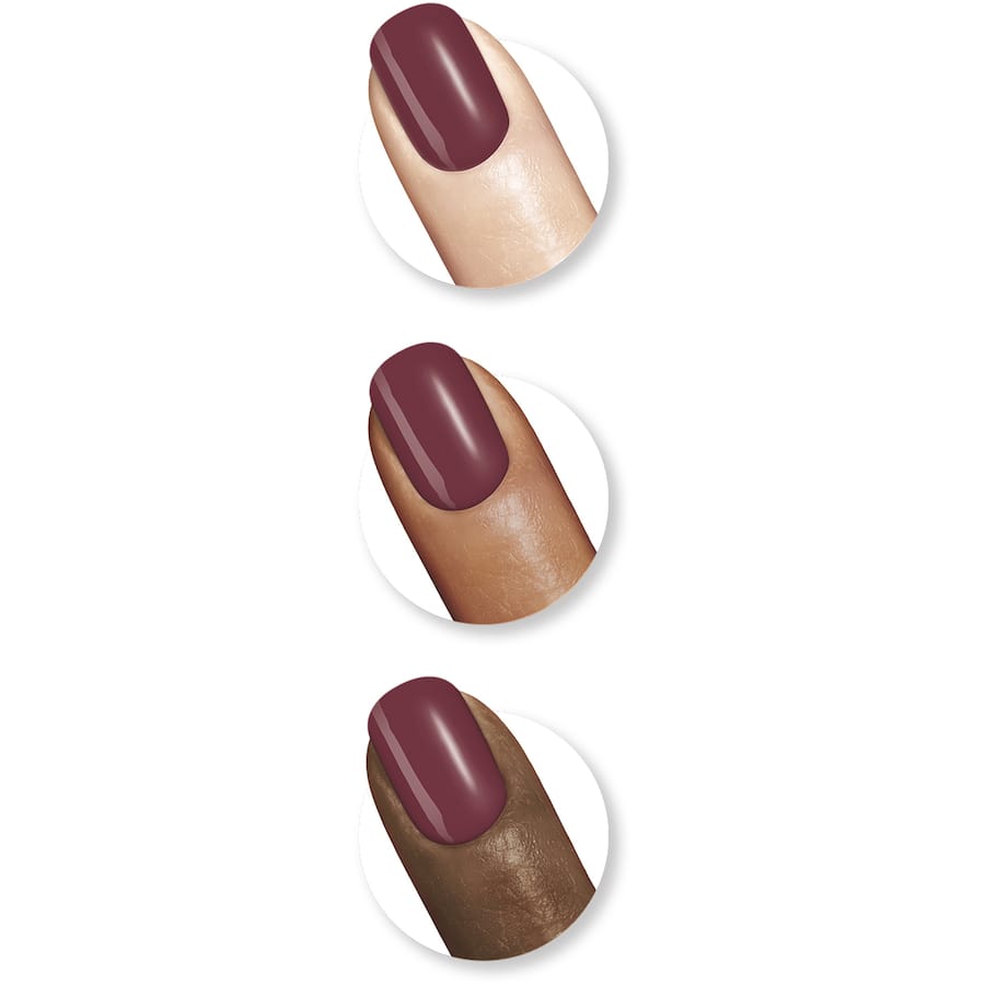 Quick-dry Sally Hansen Insta-Dri Nail Polish in Expresso, a rich brown for stylish, flawless nails that dry in 60 seconds.