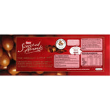 Crunchy roasted almonds covered in rich milk chocolate, offering a delightful sweet and savory snack experience.