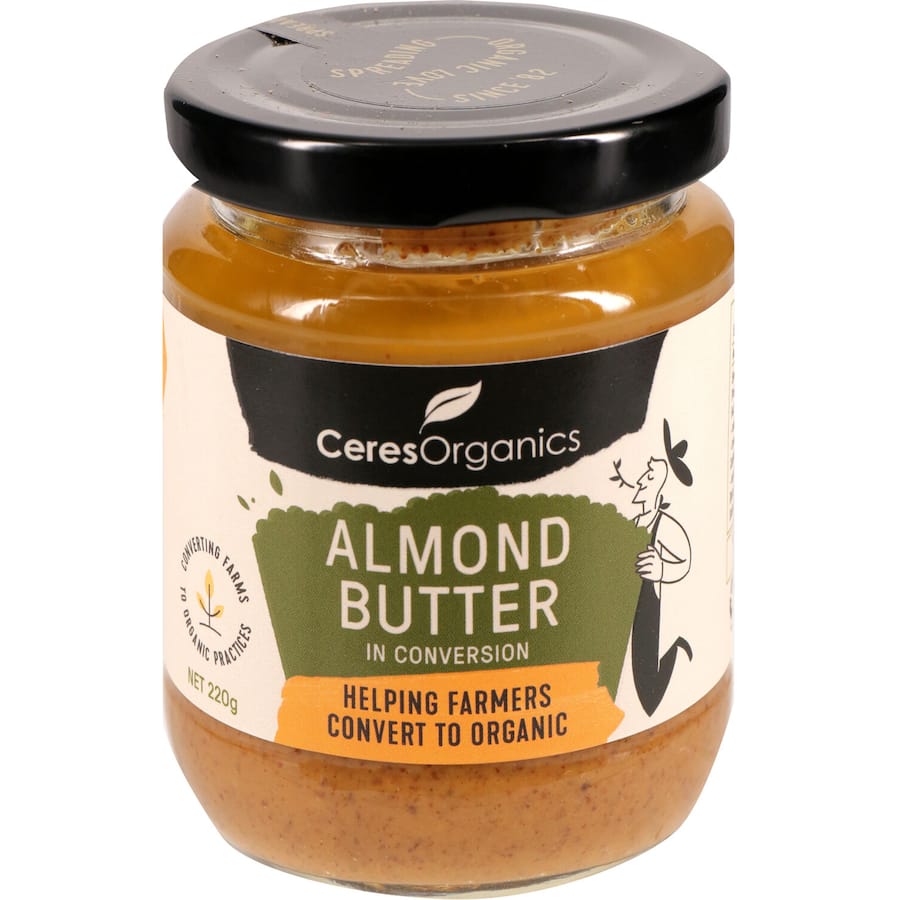 Ceres Organics Almond Butter Natural: creamy, organic almond spread, packed with nutrients, perfect for healthy meals and snacks.