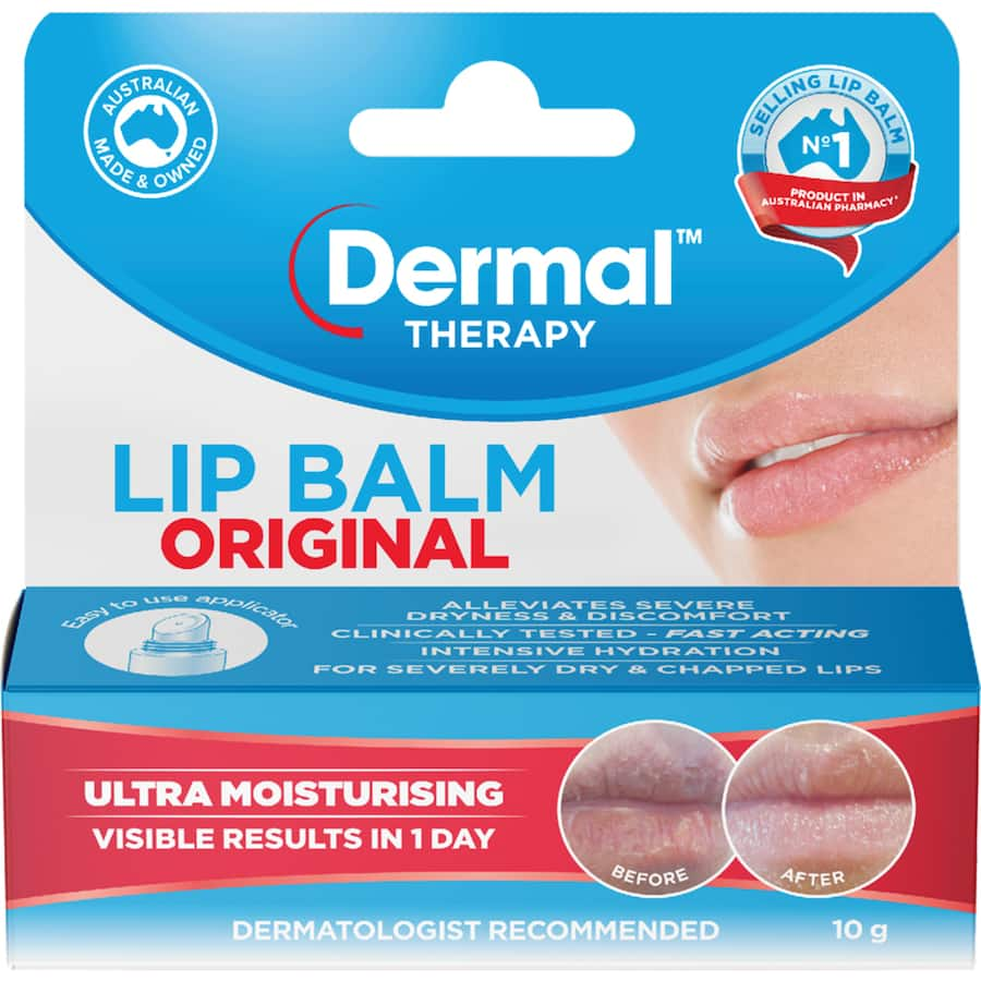 Ultra moisturising lip balm for severely dry, chapped lips; offers fast-acting, intense hydration and clinical results.