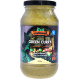 Madewell Simmer Sauce Green Curry jar showcasing vibrant Thai flavors, perfect for quick, authentic meals.