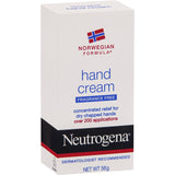 Neutrogena Norwegian Hand Cream tube, fragrance-free, providing intense moisture for dry, chapped hands.