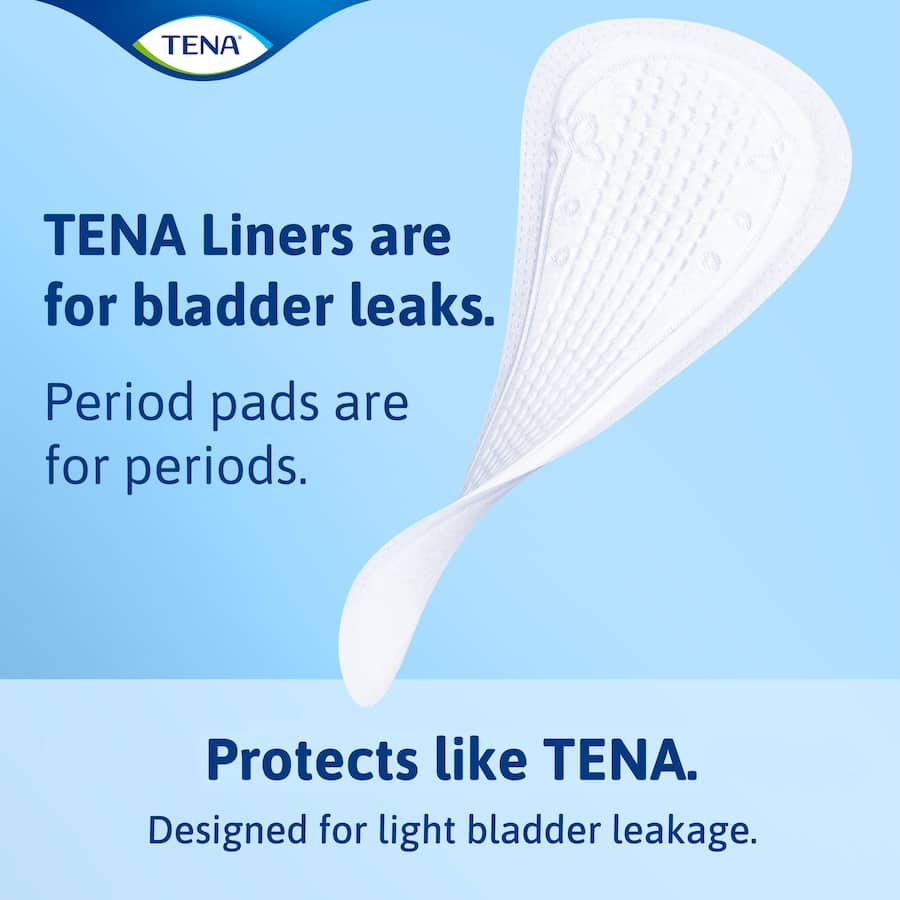 Tena Continence Liner Ultra Long offers 35% more length for ultimate comfort and protection against light incontinence.