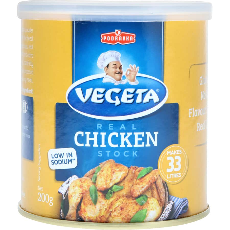 Vegeta Chicken Stock Powder, a savory blend for soups and stews, enhances meals with natural flavors and easy dissolving.