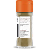 Aromatic Masterfoods Cardamom Ground in a glass shaker, ideal for enhancing savory and sweet dishes with warm flavor.