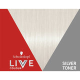 Vibrant silver hair toner to neutralize yellow tones and enhance your hair's shine, perfect for at-home use.