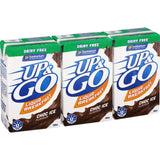 Dairy-free chocolate breakfast drink, rich in protein and vitamins, perfect for on-the-go nutrition.