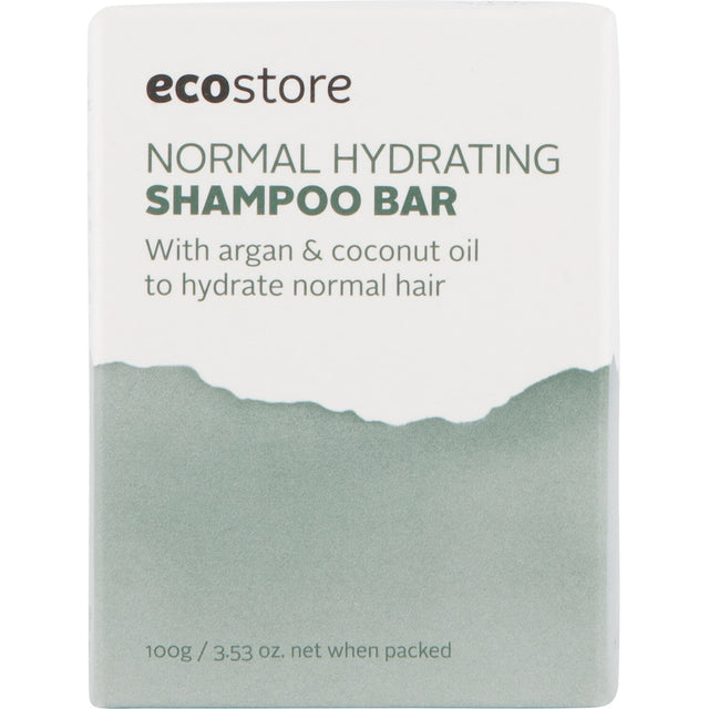 Ecostore Normal Hydrating Shampoo Bar offers eco-friendly hydration and nourishment for normal hair without plastic waste.