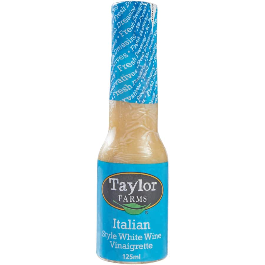 Taylor Farms Italian Dressing White Wine Vinaigrette adds zesty flavor to salads and dishes with premium ingredients and herbs.