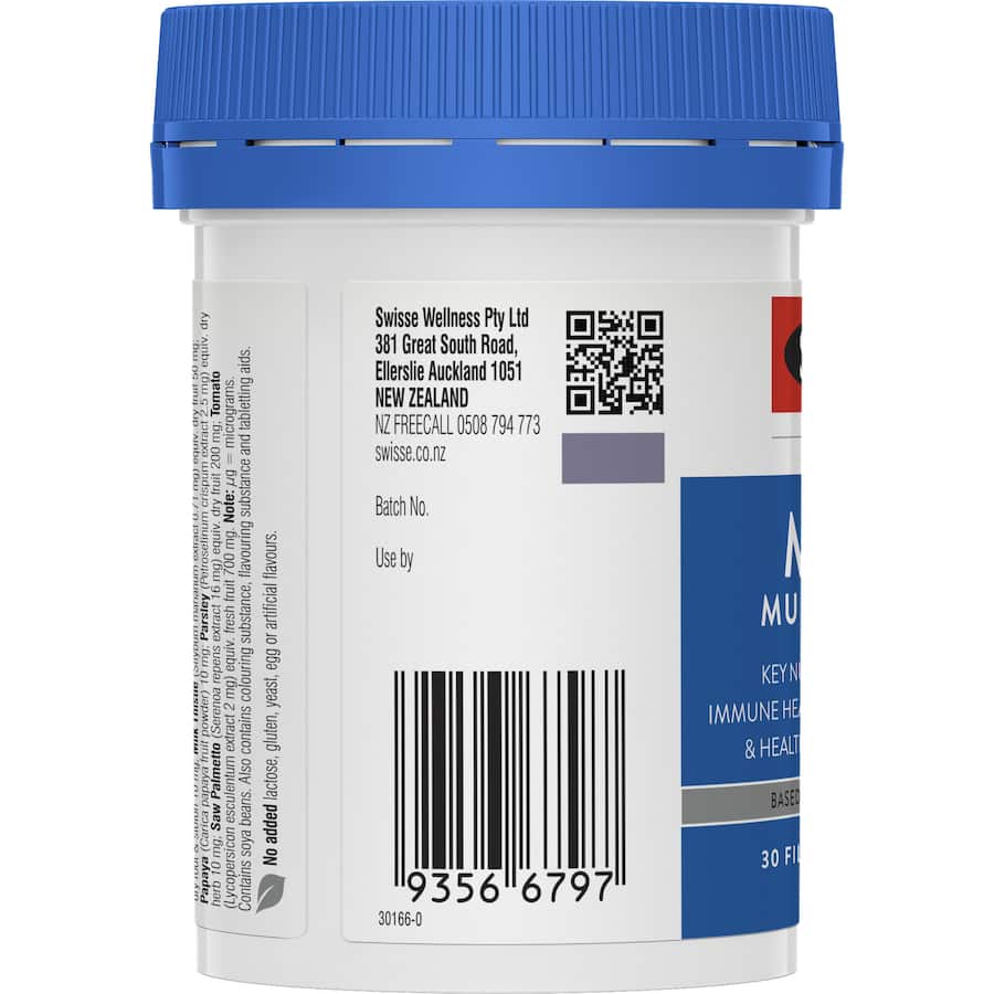Swisse Ultivite Men Multivitamin tablet designed to support men's health, energy, immune function, and muscle vitality.