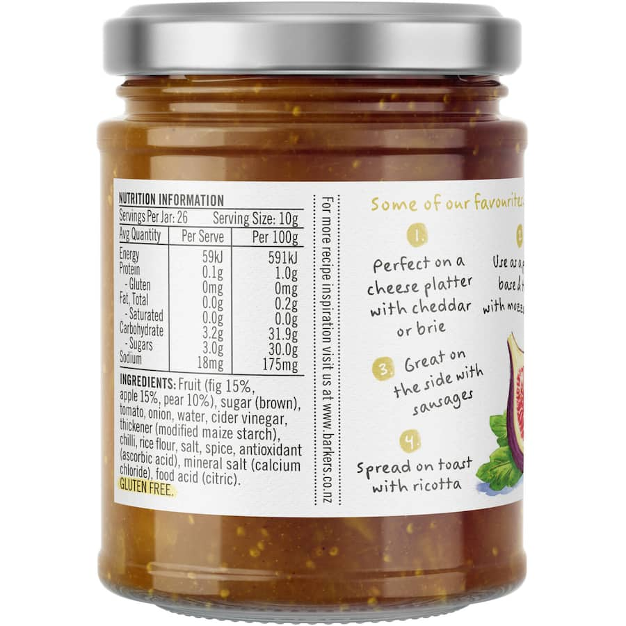 Barkers Relish Pear & Fig