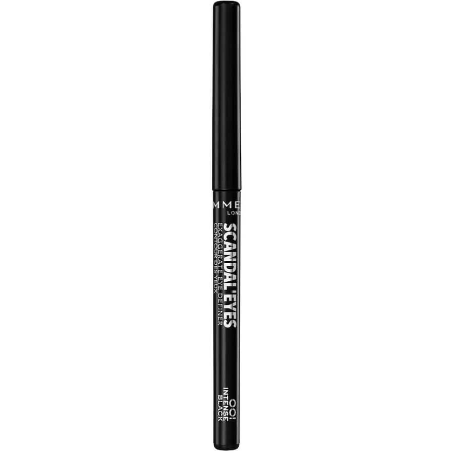 Rimmel Scandaleyes Eye Definer in Black, a smooth, high-impact eyeliner for bold, defined eyes and long-lasting wear.