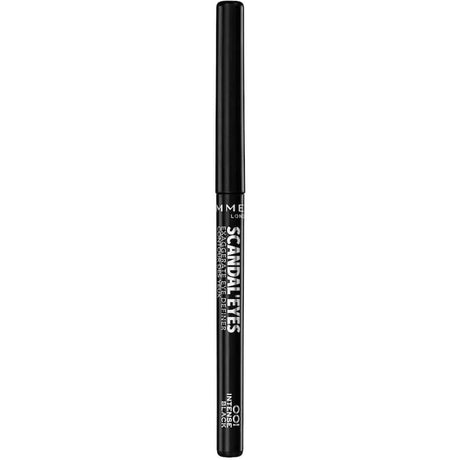 Rimmel Scandaleyes Eye Definer in Black, a smooth, high-impact eyeliner for bold, defined eyes and long-lasting wear.