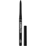 Black eyeliner pencil with smooth application for bold, defined eyes and long-lasting, water-resistant wear.