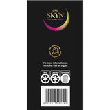 Assorted Skyn Condoms pack featuring non-latex, soft materials, lubricated options, and various stimulating textures and flavors.