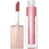 Maybelline Lifter Gloss Hydrating Lip Gloss Silk with hyaluronic acid for high-shine, hydrated, and plump lips in a sleek applicator.