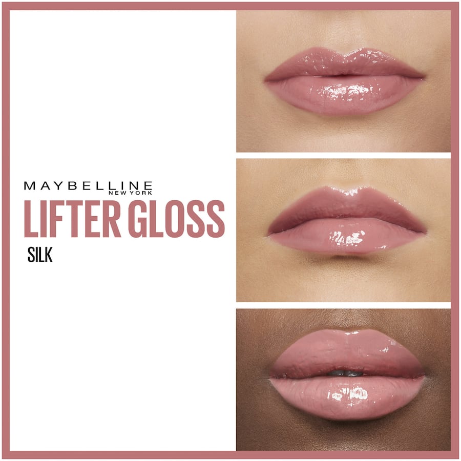 Maybelline Lifter Gloss Hydrating Lip Gloss Silk with hyaluronic acid for high-shine, fuller lips in a range of stunning shades.