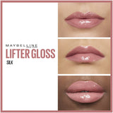 Maybelline Lifter Gloss Hydrating Lip Gloss Silk with hyaluronic acid for high-shine, fuller lips in a range of stunning shades.