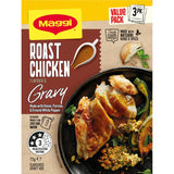 Maggi Instant Gravy Mix Roast Chicken 24g packet for quick and flavorful roast chicken gravy. Perfect for busy cooks.